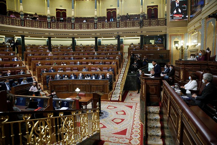 Vista del Congreso de los Diputados. Foto Web RTVC.