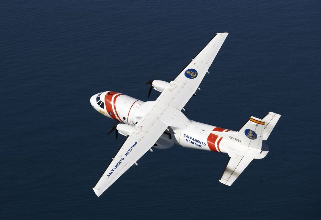 Avión de Salvamento Marítimo. Foto Web RTVC.