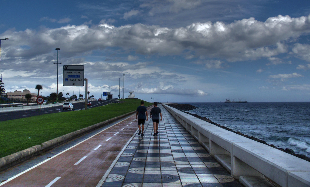 Vista de la avenida marítima de Las Palmas de Gran Canaria. Foto Web RTVC.