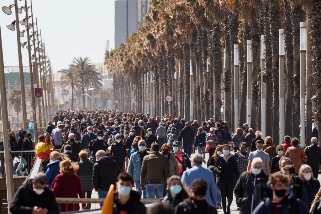 Vista del paseo marítimo de Barcelona. Foto EFE